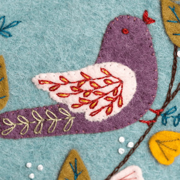 Dawn Chorus Felt Appliqué Hoop Kit