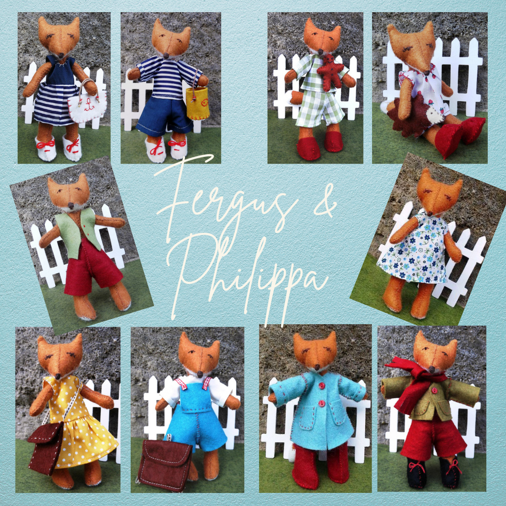 Limited Edition Fergus & Philippa Foxes Complete Collection